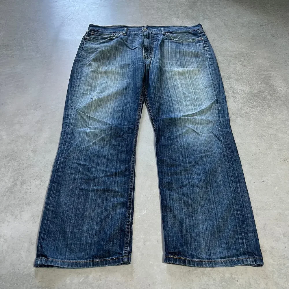 Levi's 514 Relaxed Straight Men's Size 38x30 Blue Loose Denim Jeans
